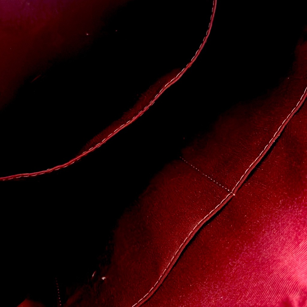 Coach Red Leather Tote - Picture 3 of 4